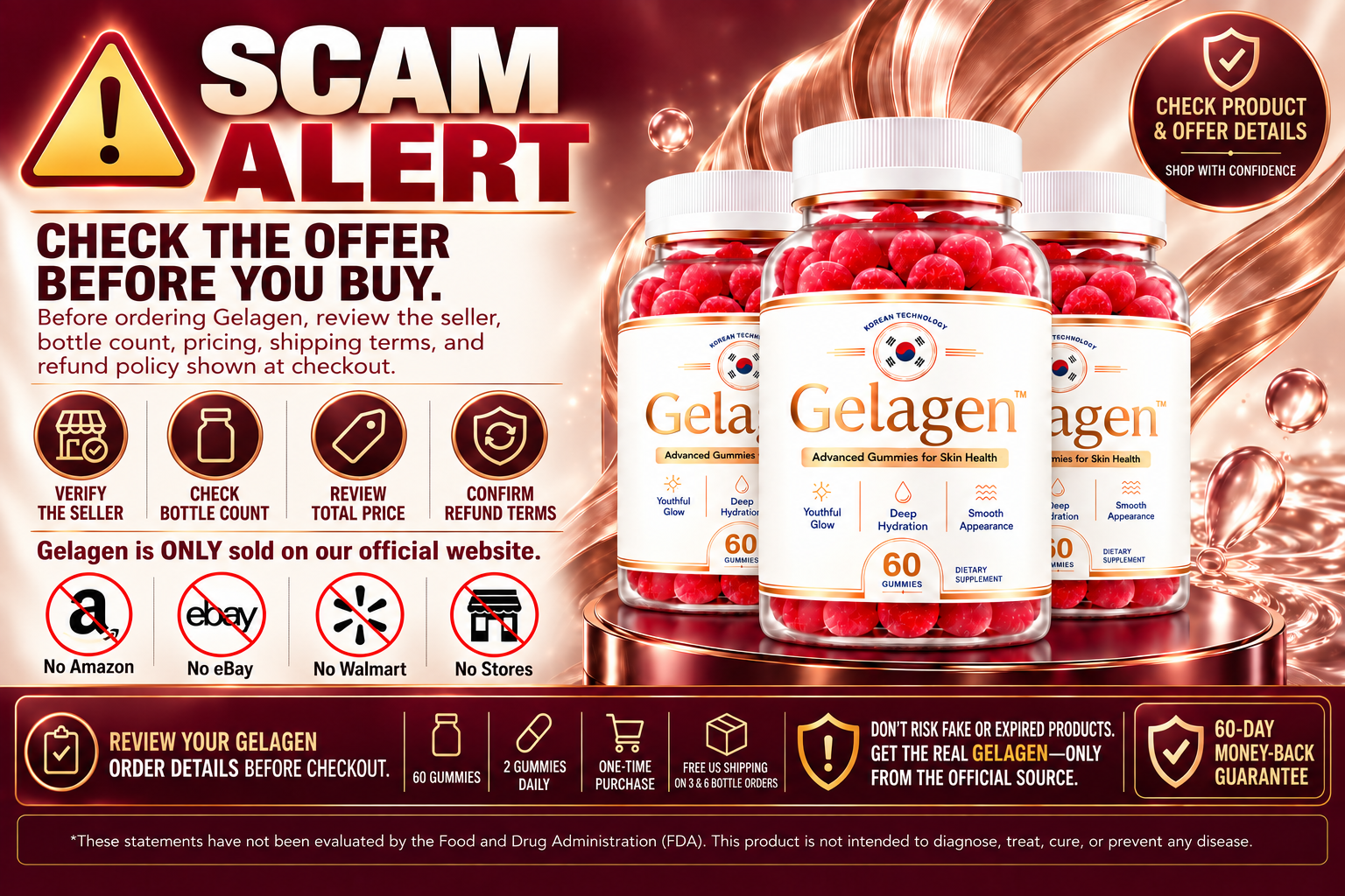 Gelagen scam alert, verify seller and offer details